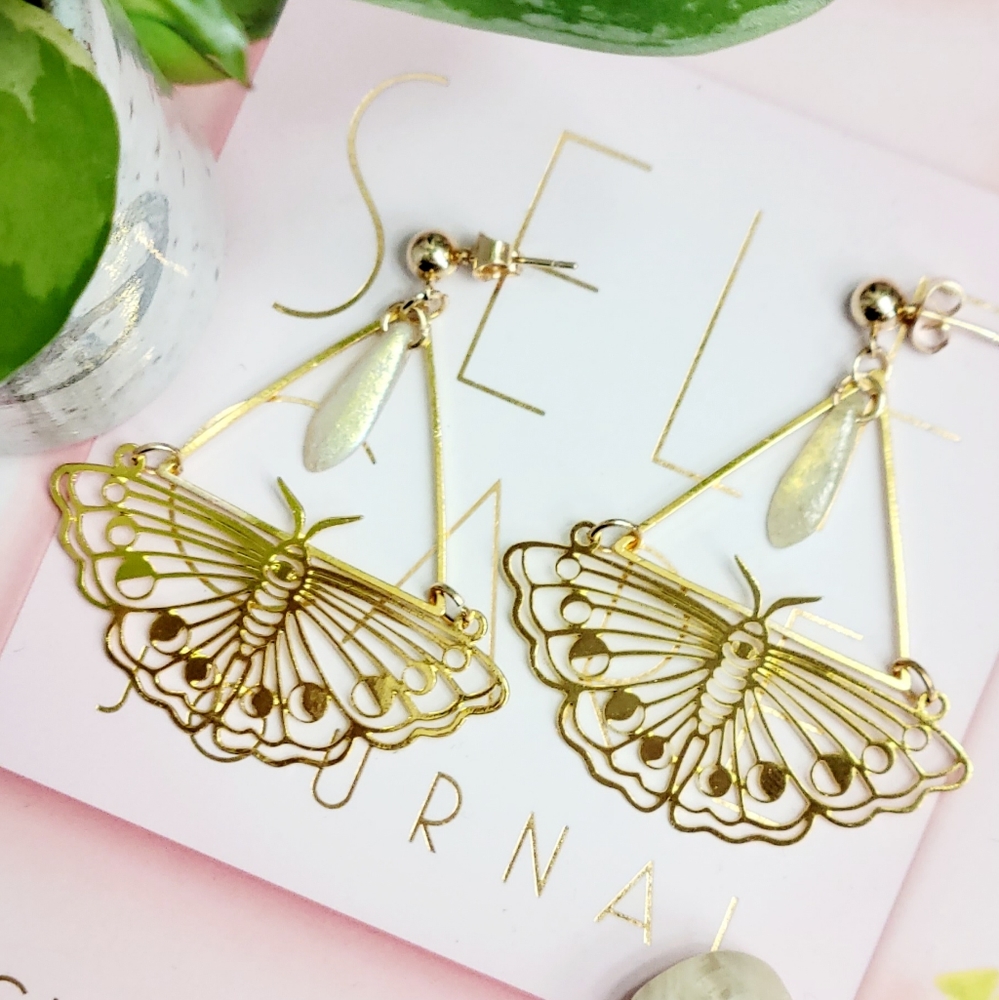 Moth Earrings